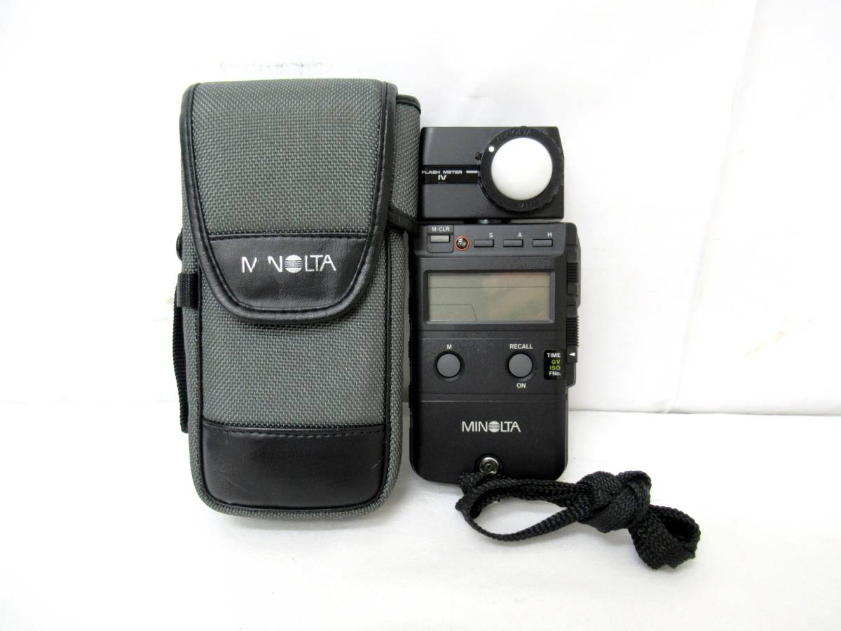 5点　まとめ　専用 MINOLTA/ミノルタ】FLASH METER IV/⑦/98111393/美品/動作品
