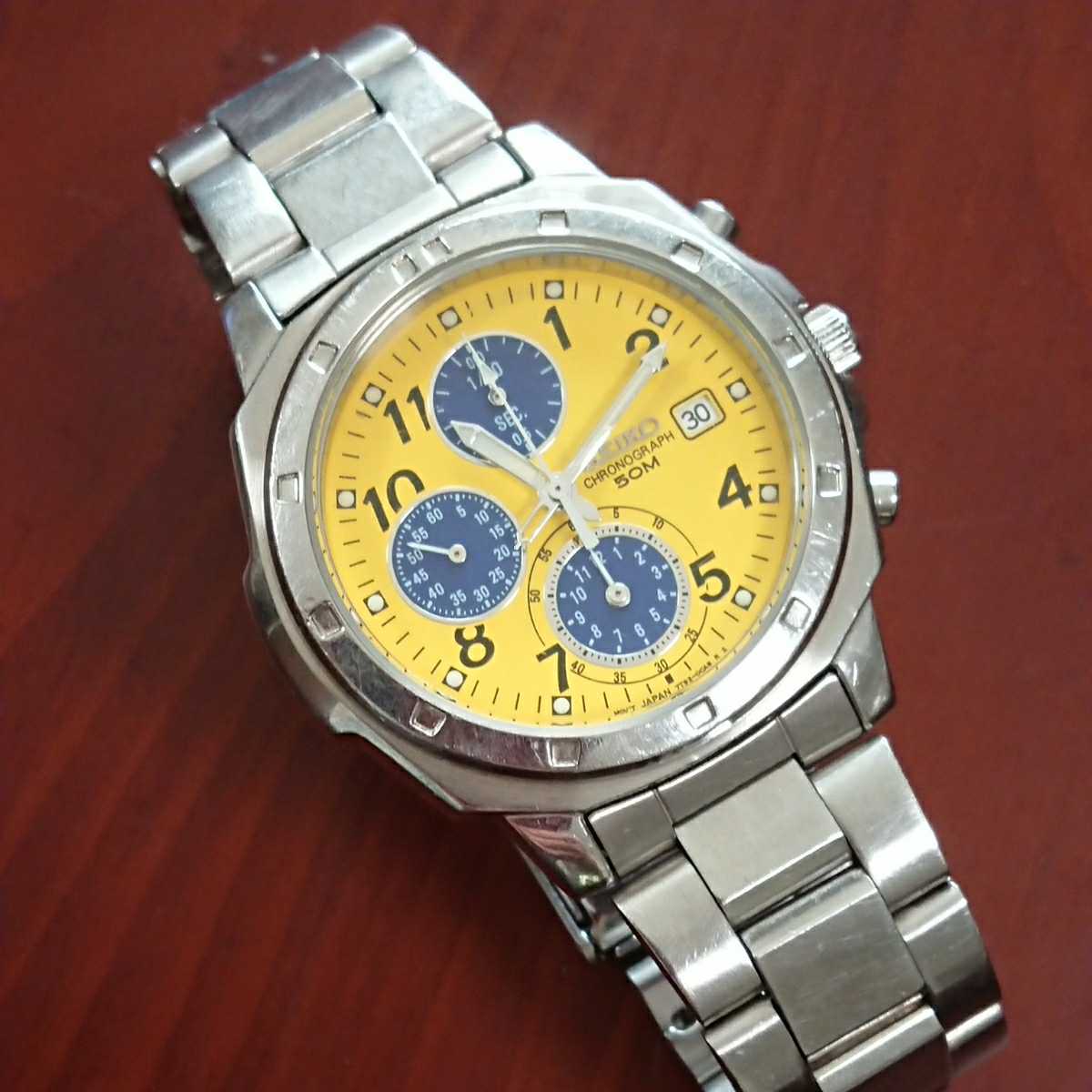 ☆SEIKO セイコー クロノグラフ クォーツデイト 7T92-0CA0☆ セイコー 