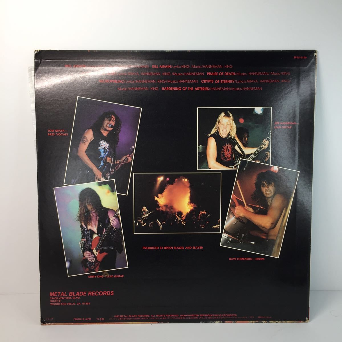 Hell Awaits Slayer Vinyl LP - – 40th SLAYER Anniversary = Vinyl