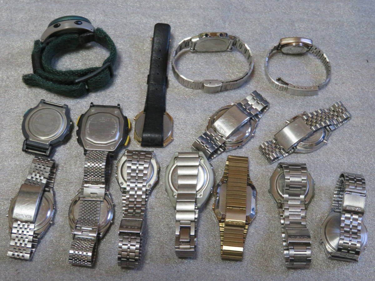 □デジタル腕時計おまとめセット□15点/SEIKO CITIZEN CASIO 等 