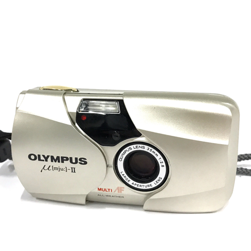 OLYMPUS μ Ⅱ コンパクトフィルムカメラ LENS 35mm 1:2.8 レンズ 動作