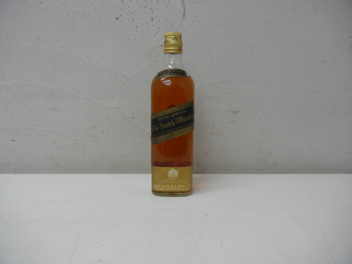 （57）☆ジョニーウォーカー☆ブラックラベル 特級 古酒 ウイスキー EXTRA SPECIAL OLD SCOTCH 760ml 43％ 未開封品♪