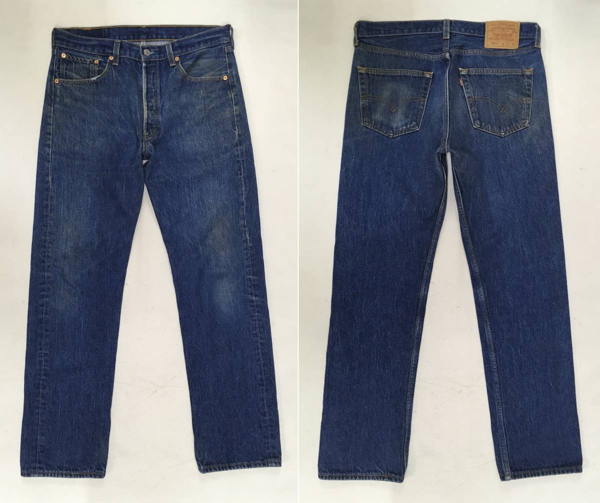 リーバイス 501 USA製 90s W34 良色 デニムパンツ 脇割り Levis 