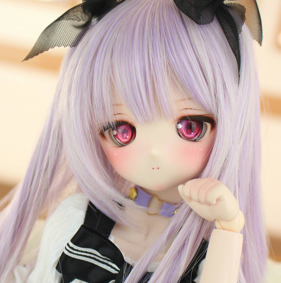 m.t* DDH-01【SW肌】カスタムヘッド+レジンアイ＋おまけ（ウィッグ）※ソフビ盛り