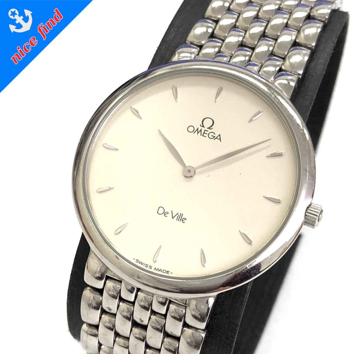 ◇オメガ OMEGA◇デビル DeVille クォーツ 腕時計 メンズ ウォッチ