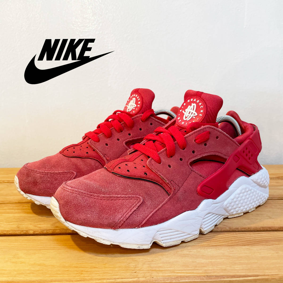  NIKE ID ナイキ ハラチ プレミアム レッド スエード スニーカー 25cm ローカット スニーカー メンズ カジュアル ストリート スエード(25.0cm)｜売買されたオークション情報、yahooの商品情報をアー 25.0cm