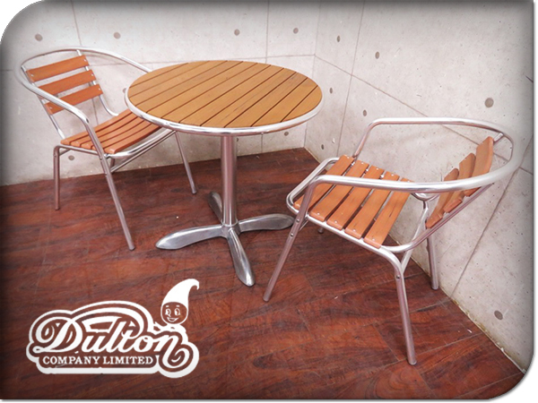 DULTON/ダルトン/高級/ALUMINUM CAFE TABLE/ALUMINUM CAFE CHAIR