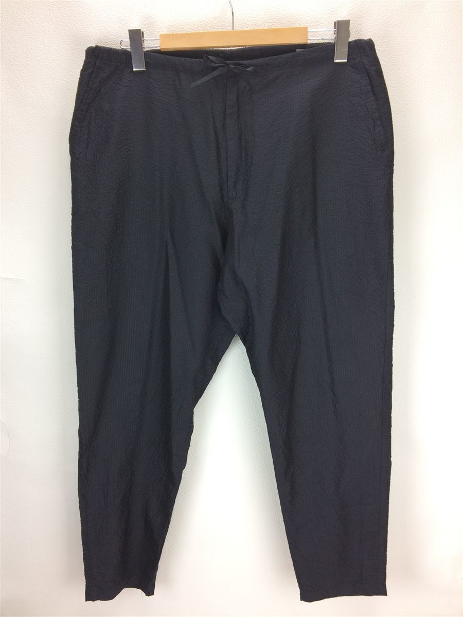 COMOLI◆ボトム/1/シルク/NVY/P01-03011/19SS/シルクシアサッカーパンツ