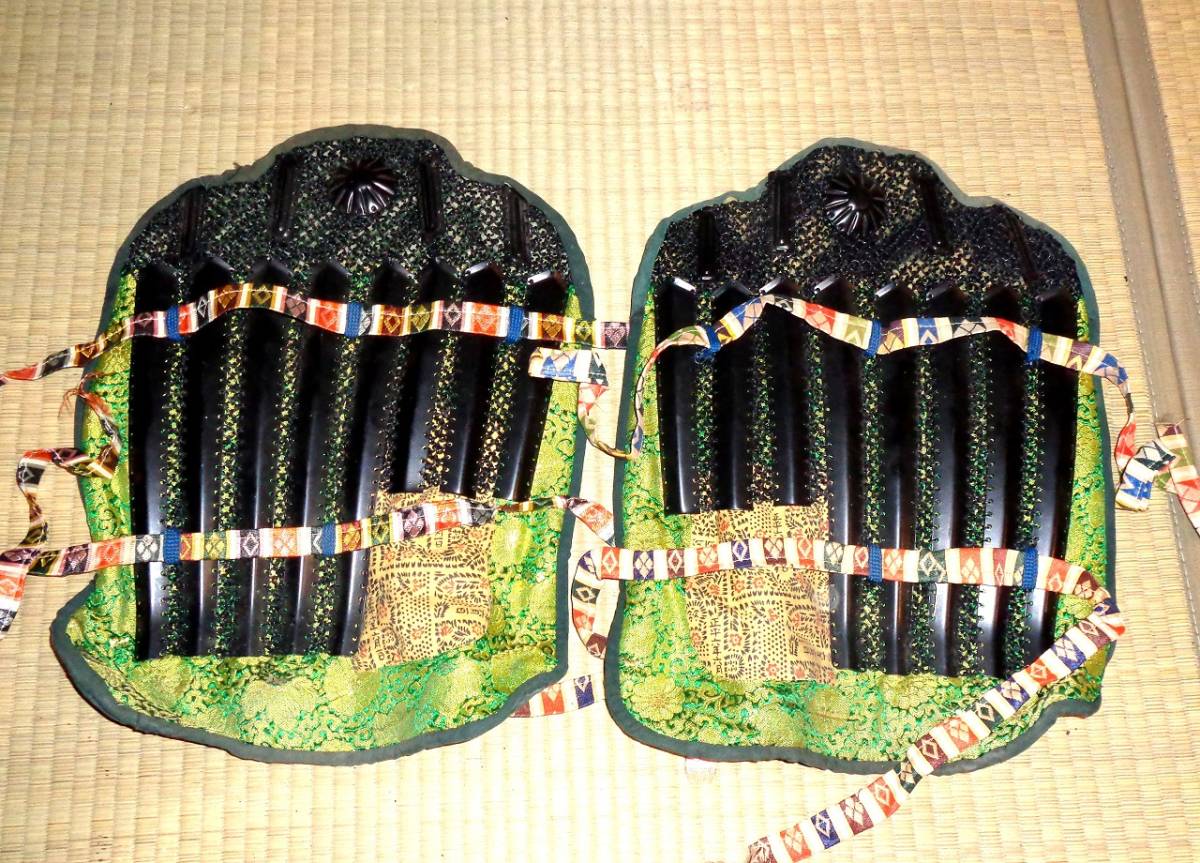 人気SALE，お買い得 脛当て1対 ② 鎧 具足部品 防具(甲冑（兜、鎧）)｜売買されたオークション情報、yahooの商品情報をアーカイブ公開 - オークファン 甲冑（兜、鎧）