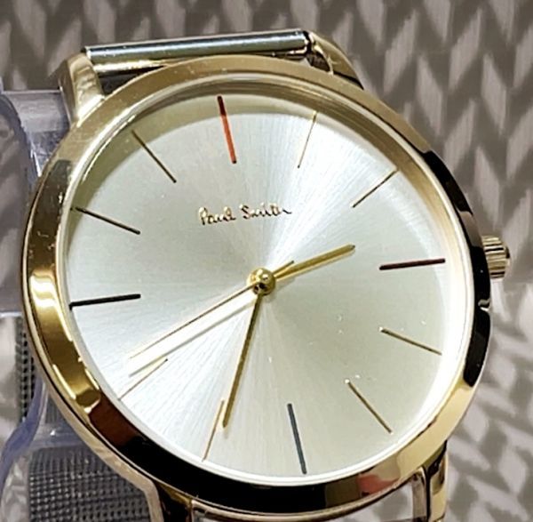展示品 PAUL SMITH ポールスミス シルバーメッシュベルト シルバー 