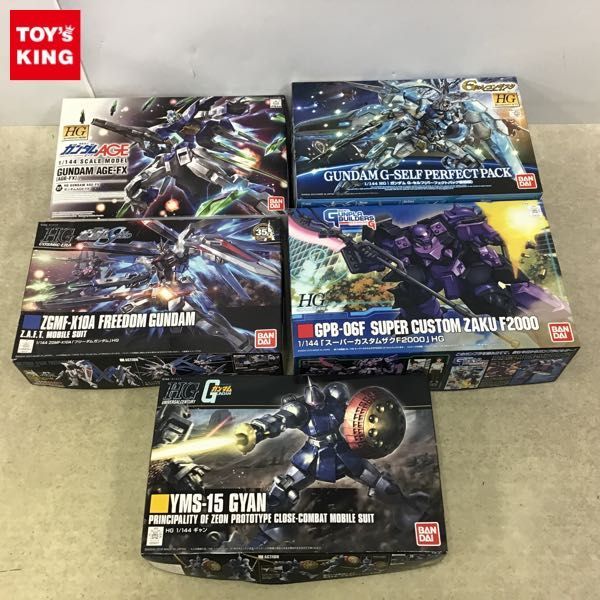 1円～ HG 1/144 フリーダムガンダム、ガンダムG-セルフ パーフェクトパック装備型 他