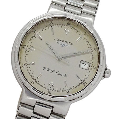 1円～ ロンジン 時計 コンクエスト クオーツ デイト メンズ(v0061285800)