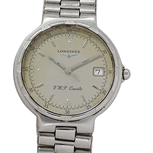 1円～ ロンジン 時計 コンクエスト クオーツ デイト メンズ(v0061285800)