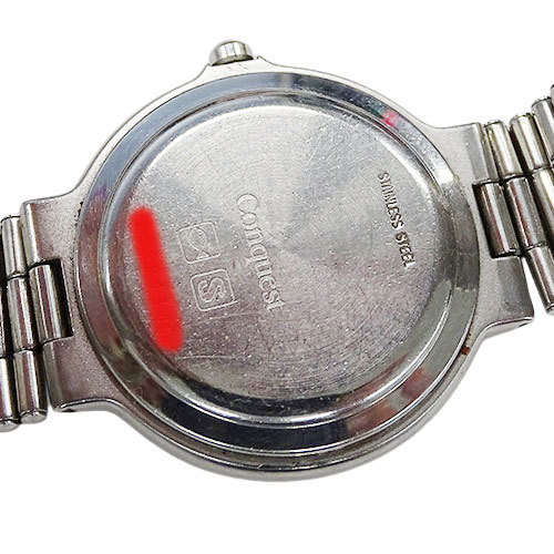 1円～ ロンジン 時計 コンクエスト クオーツ デイト メンズ(v0061285800)