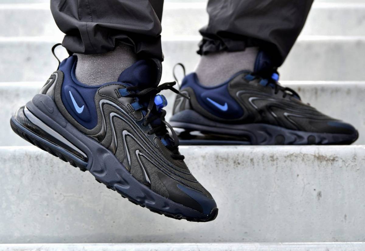 Nike Air Max 270 React ENG Black Sapphire ナイキ エア マックス 270 リアクト ENG CD0113-001 28.0cm US10 黒 ブラック サファイア