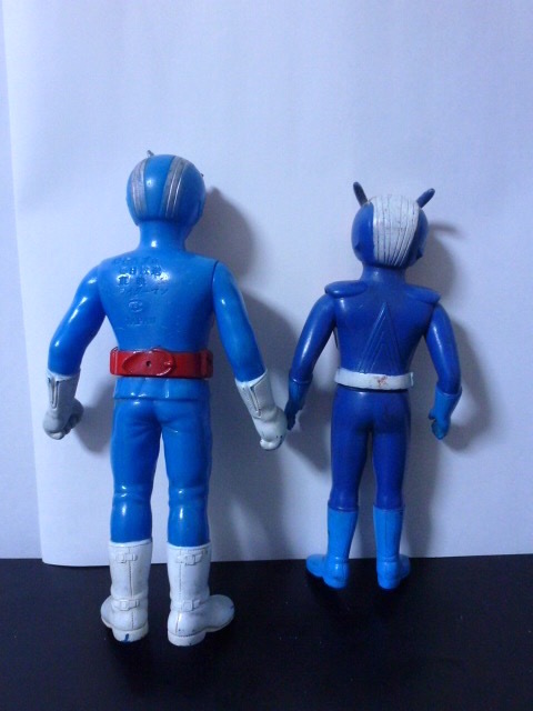 ライダーマン ソフビ ポピー ミドル 旧バンダイ 仮面ライダー ソフビ