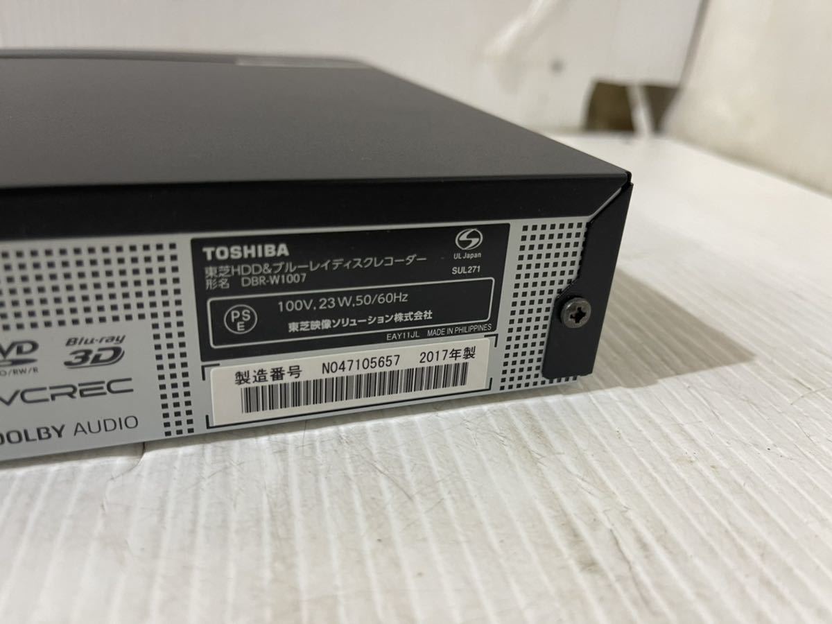 東芝 REGZAブルーレイ DBR-W1007 価格比較 - 価格.com