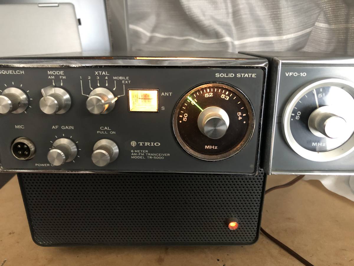 TRIO TR-5000 50MHZ 外部電源、VFO付き レトロ TRIO TR-5000 50MHZ 外部電源、VFO付き レトロ TRIO TR-5000 AM/FM
