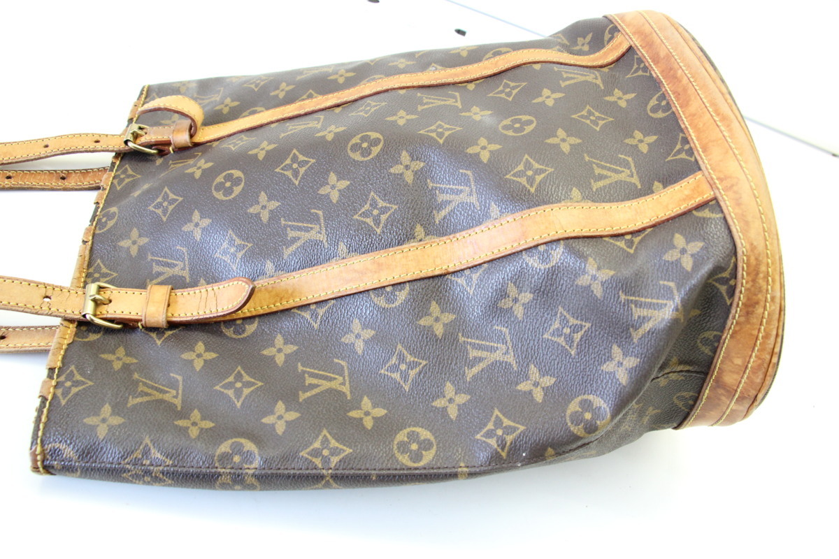 ルイヴィトン モノグラム VUITTON バケットPM LOUIS ハンドバッグ 
