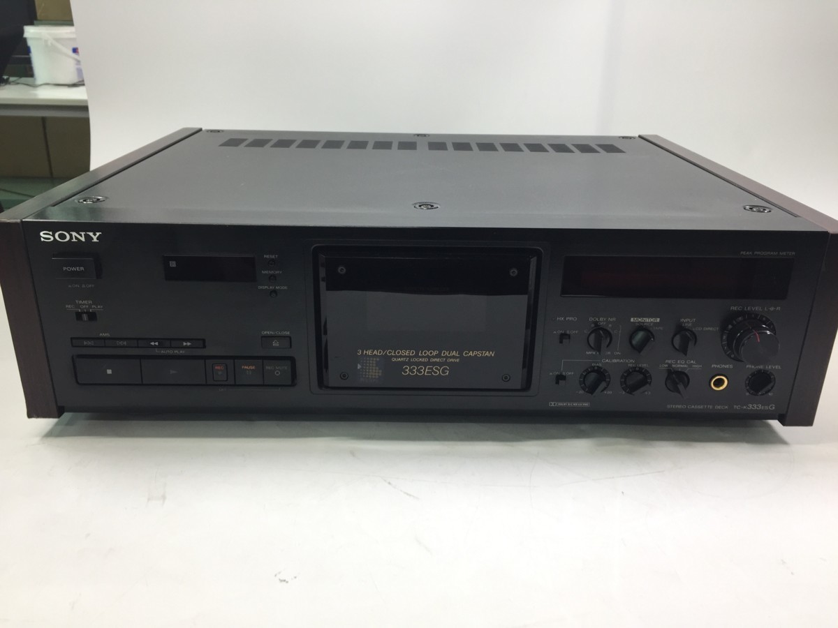 ♪▲【現状品 SONY ソニー】ステレオカセットデッキ 0413⑤ TC-K333ESG