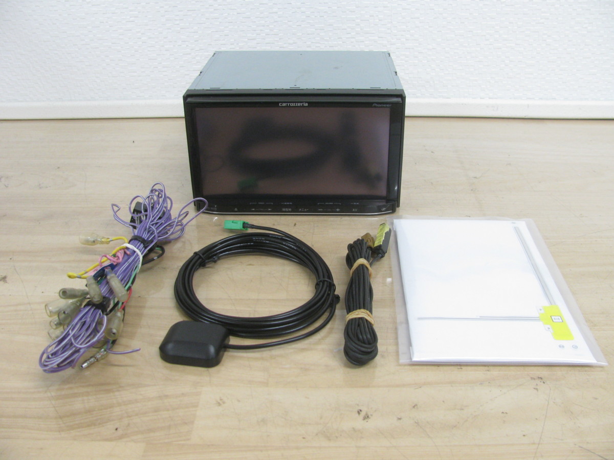 [100431-B]カロッツェリア AVIC-MRZ05 ワンセグ内蔵 未使用TVアンテナフィルム付き 地図2011年 動作良好