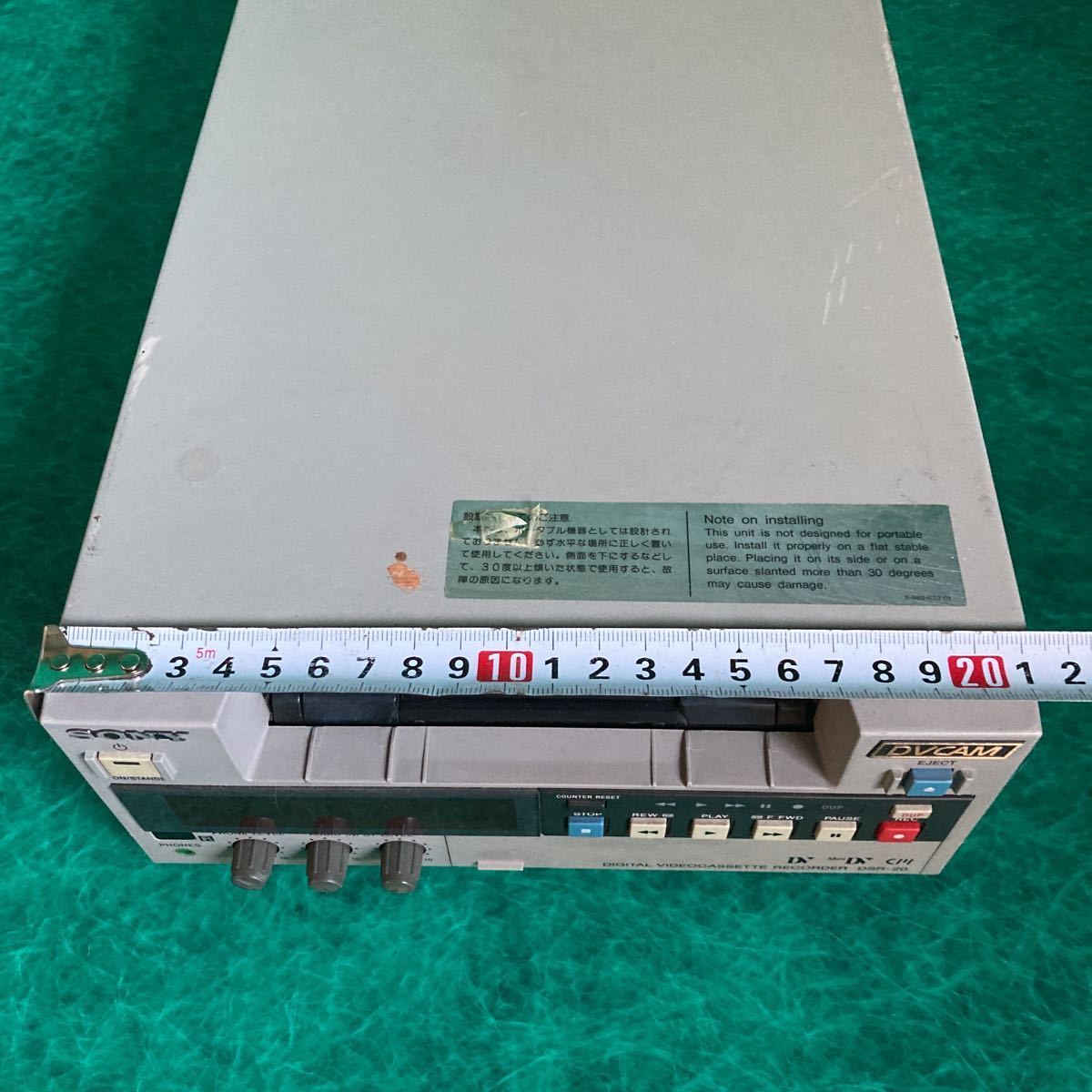 ☆中古⁄動作品 ☆SONY DSR-20 業務用DVCAMレコーダー○現状品