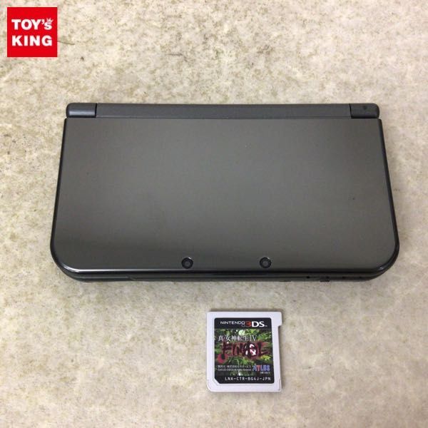 1円～ 動作確認済 初期化済 箱無 Newニンテンドー3DS LL 本体 RED-001 ブラック、ソフト 真・女神転生IV FINAL