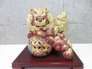 九谷焼 獅子 置物のYahoo!オークション(旧ヤフオク!)の相場・価格を