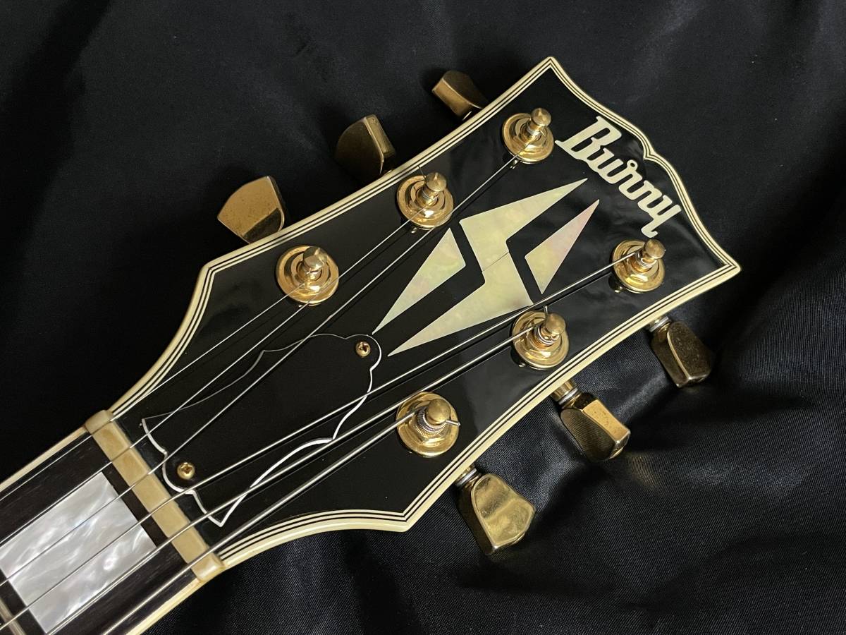Burny RLC-60 BLK レフティ Les Paul Custom 80年代後期 イナズマ