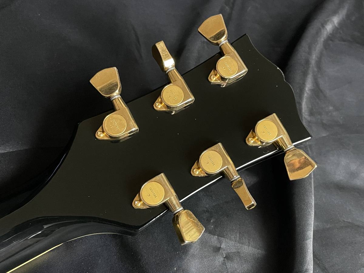 Burny RLC-60 BLK レフティ Les Paul Custom 80年代後期 イナズマ
