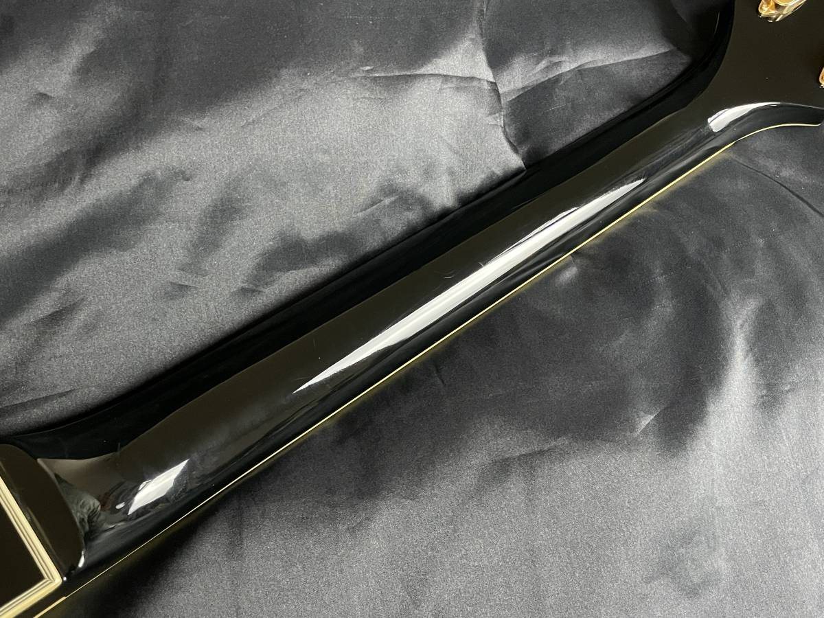 Burny RLC-60 BLK レフティ Les Paul Custom 80年代後期 イナズマ 