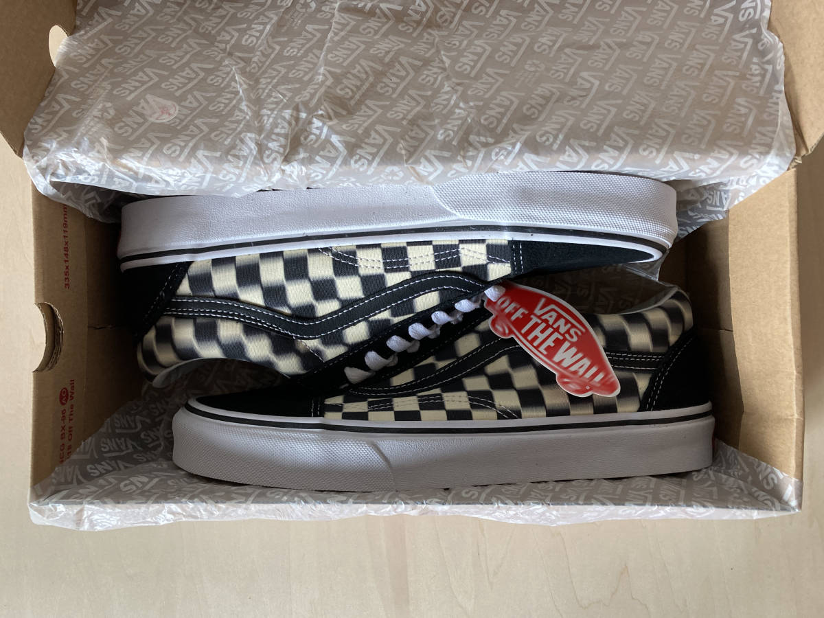 26.5cm バンズ チェック柄 オールドスクール VANS OLD SKOOL (BLUR 