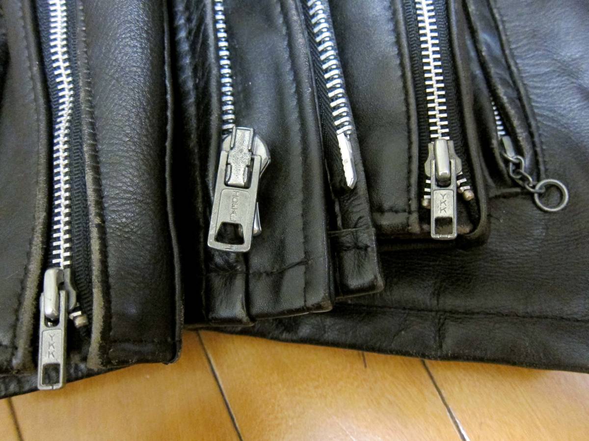 ☆革質保証☆大きいサイズのショット シングルレザーライダース