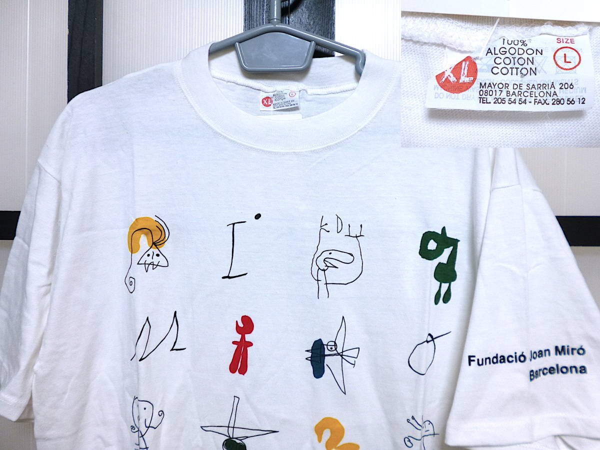 新品 ジョアン ミロ アート Tシャツ ミロ美術館 スペイン製 / 未使用  