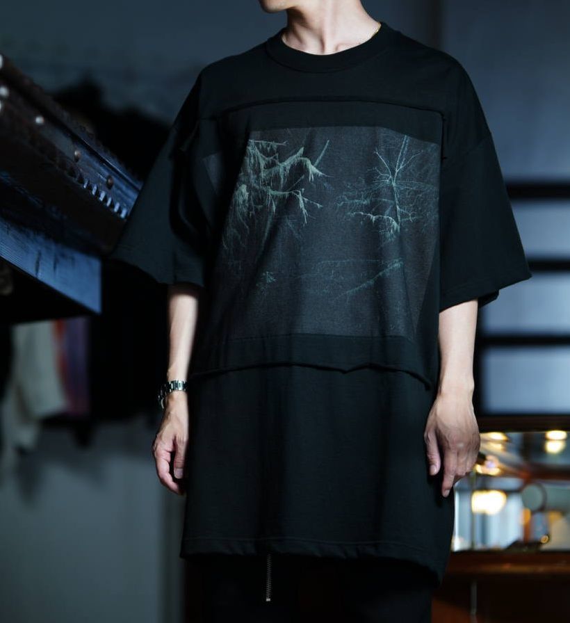 JOHN LAWRENCE SULLIVAN ジョンローレンスサリバン Coley Brown Photo Printed Oversized T-shirt オーバーサイズ ビッグ Tシャツ 黑 M