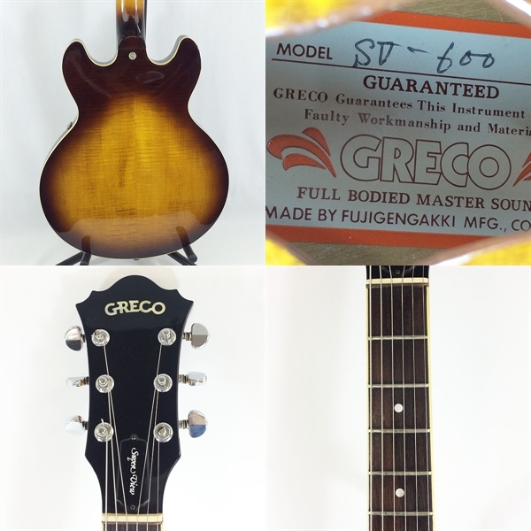 Greco Super View グレコ スーパービュー セミアコースティックギター