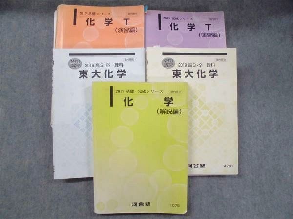 PG84-026 河合塾 高3 東大化学/化学T/化学 2019 通年 計5冊 沖 