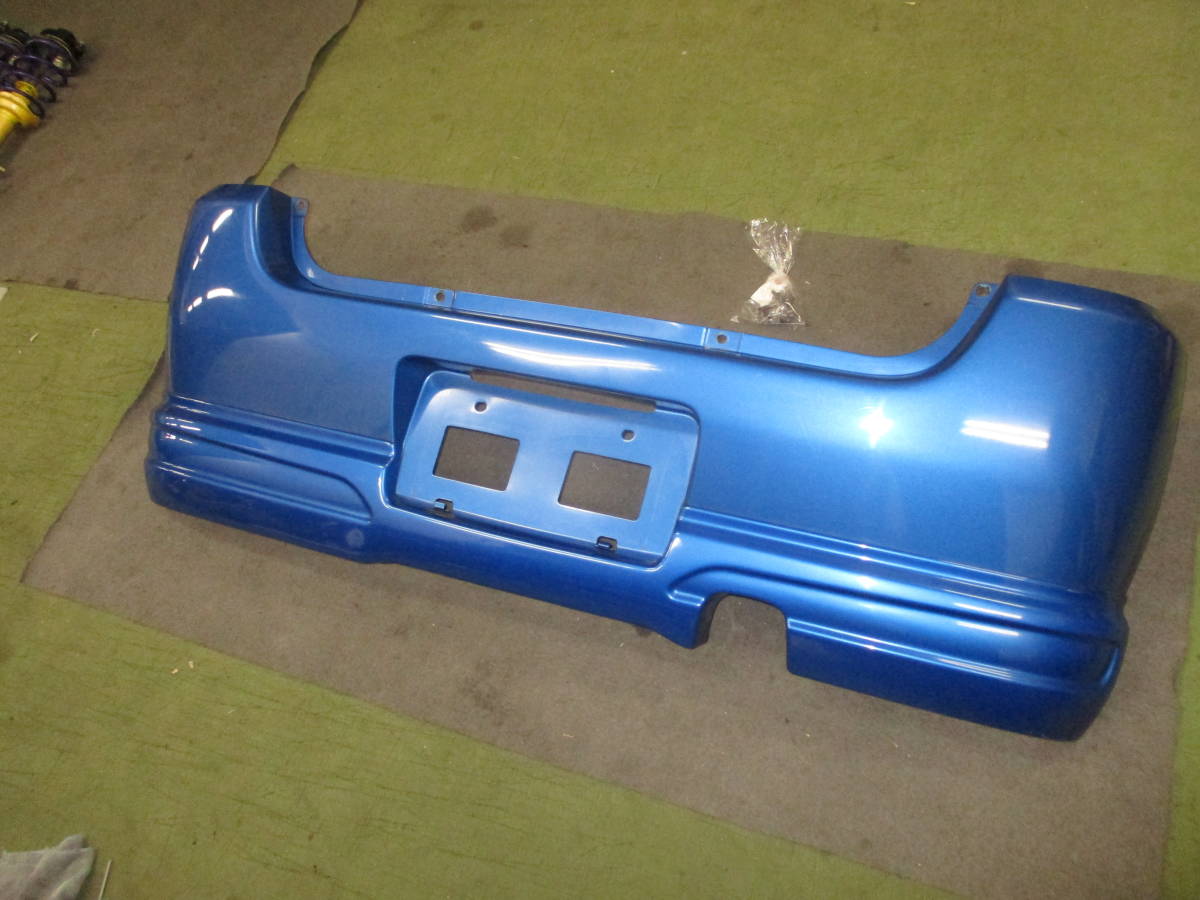 RA1プレオ C型 RS-LTD リアバンパー(純正アンダースポイラー付) ブルー/74F