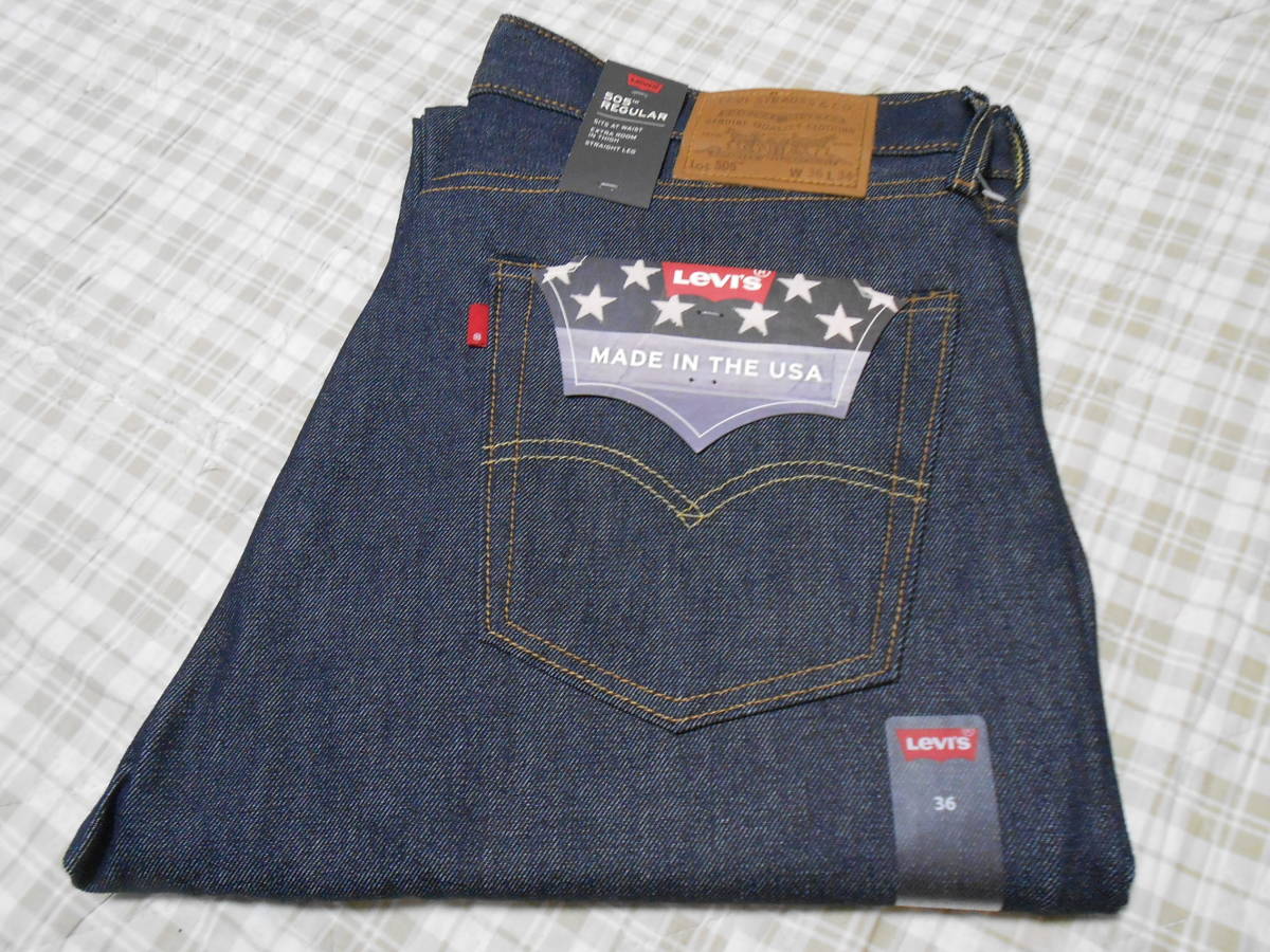 新品！米国製！リーバイス プレミアム505 ストレート W32・L32 ビッグE 
