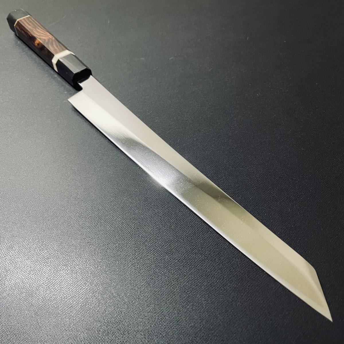 V金10号鏡面全鋼切り付け柳刃包丁 九寸270mm 八角黒檀水牛柄両口輪 和包丁 日本料理(刺身包丁)|売買されたオークション情報、yahoo ...