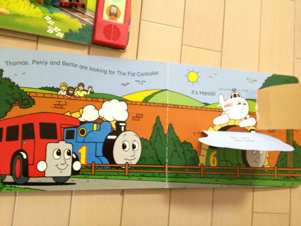 機関車トーマス☆英語しかけ絵本、サウンド絵本2冊セット(しかけ絵本