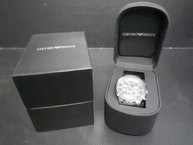 14 EMPORIO ARMANI アルマーニ AR2434 メンズ クロノグラフ EMPORIO 