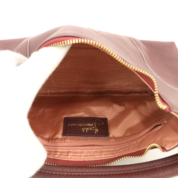 ロベルタディカメリーノ ROBERTA DI CAMERINO ボルドー レザー 2wayバッグ ショルダーバッグ 斜め掛け レディース【sa】【中古】