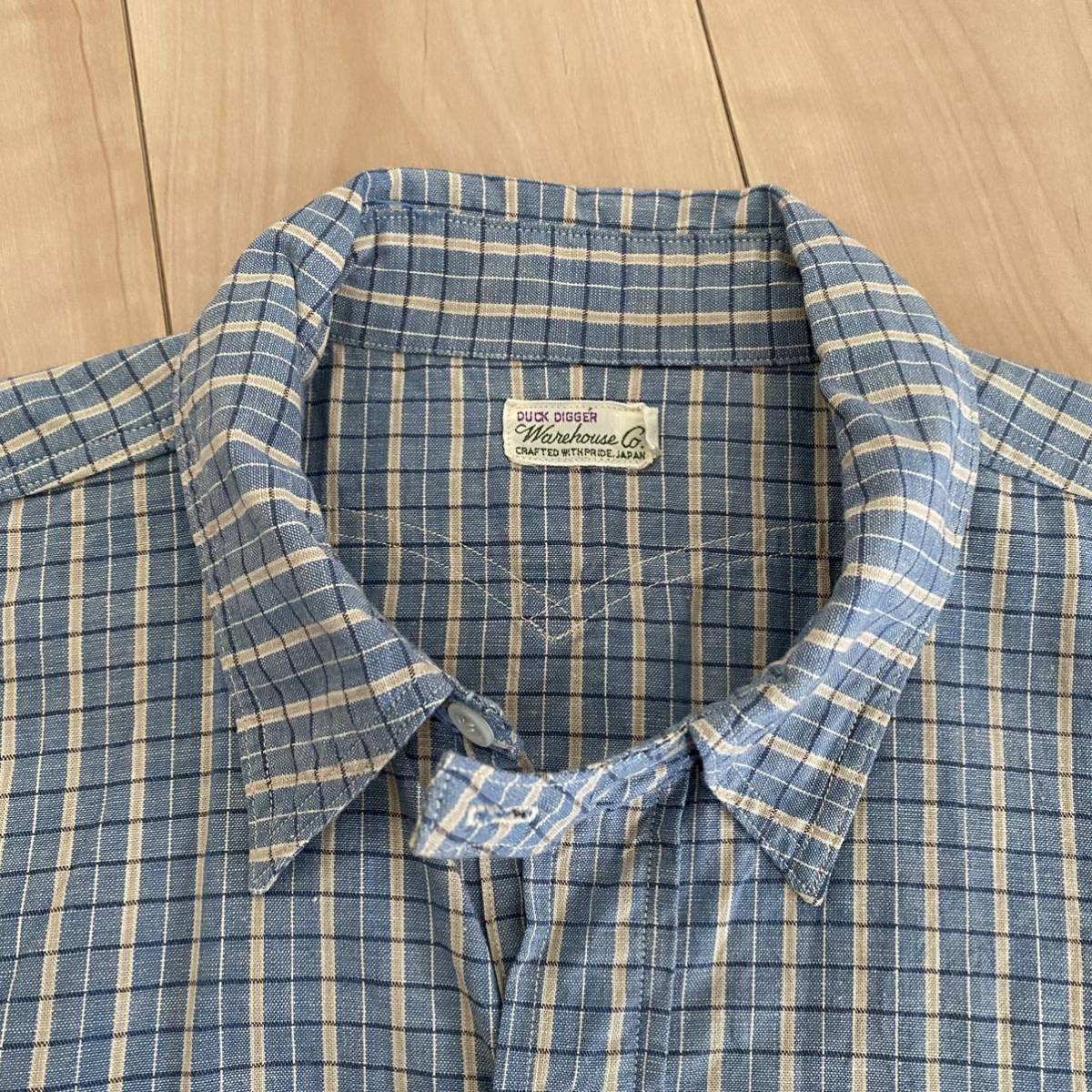 WAREHOUSE/ウエアハウス□Lot 3026 プルオーバー シャツ 40□DUCK  