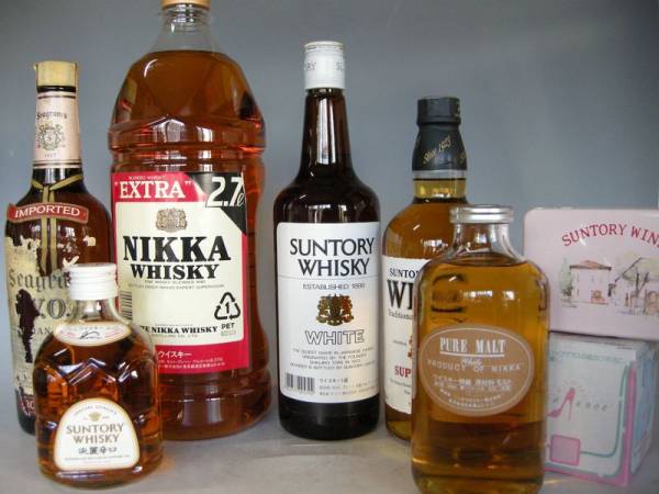 福袋6 ★ニッカ、ピュアモルト、シーグラム特級等古酒６本と・・_1