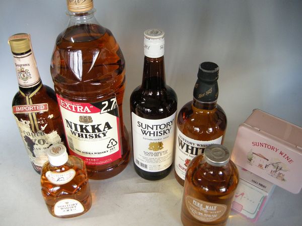 福袋6 ★ニッカ、ピュアモルト、シーグラム特級等古酒６本と・・_2
