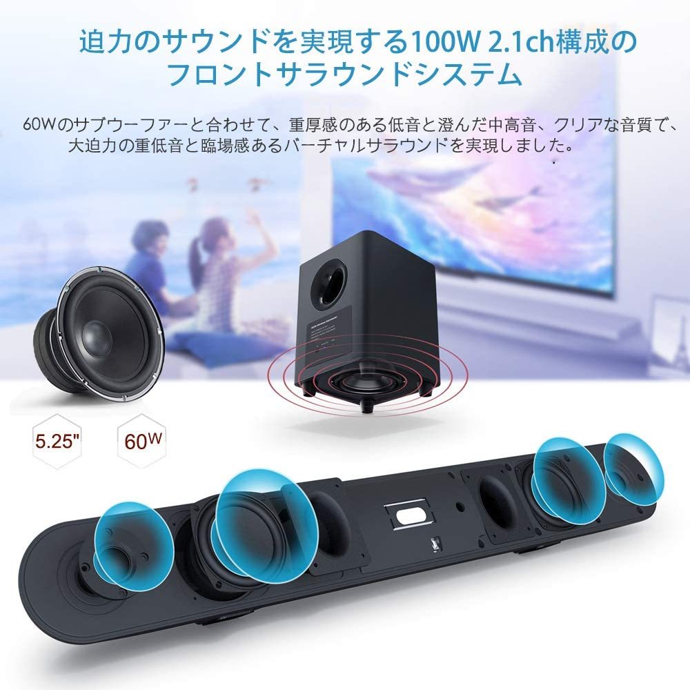 サウンドバー – プレイバック2022サウンドバー、サブウーファーの