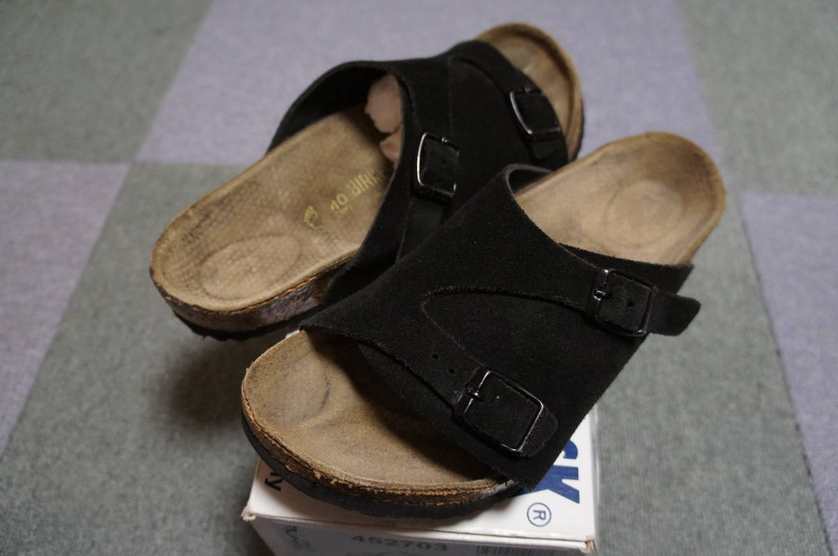 送520円 ビルケンシュトック BIRKENSTOCK チューリッヒ スエード ブラック 生産終了 ビームス 別注