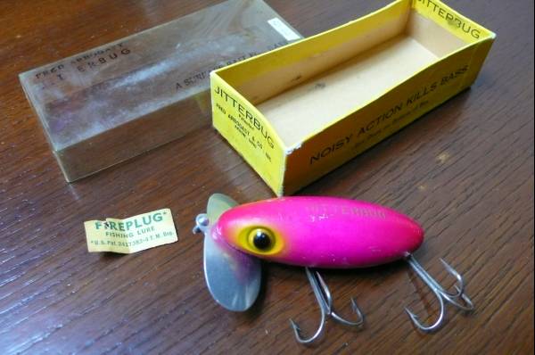 ジッターバグ レアカラー ピンク 5/8oz 検）HEDDON ヘドン(ノイジー