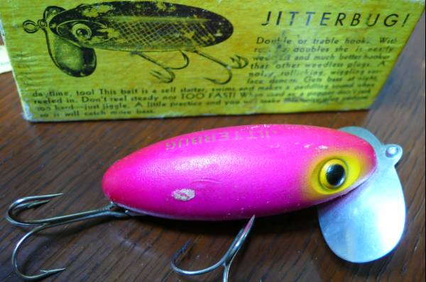 ジッターバグ レアカラー ピンク 5/8oz 検）HEDDON ヘドン(ノイジー